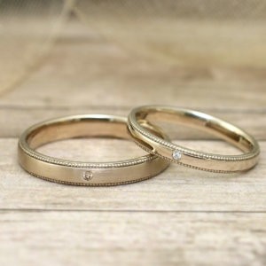 シャンパンゴールド結婚指輪